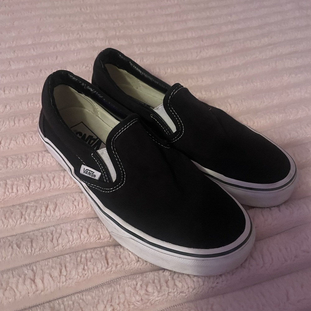 Vans Black Slip-On Sneakers